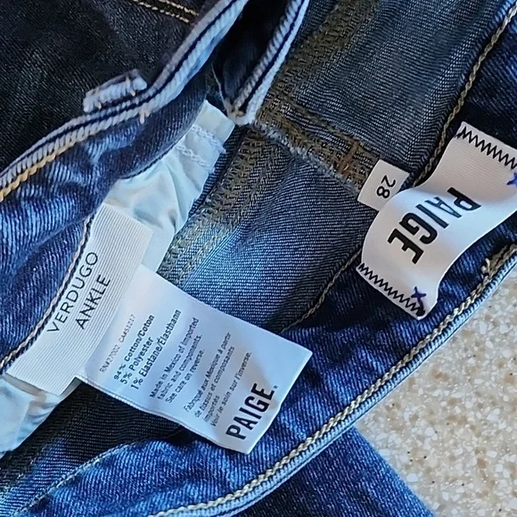 PAIGE Verdugo Ankle Skinny Mid-Rise Jeans Size 28 - Picture 4 of 12